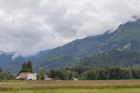 Boerderij nabij Mount St Helens